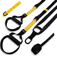 DEHUB Entrenamiento en Suspensión-Suspension Trainer Bandas en Casa Fitness-Adecuado para Entrenamiento Muscular…